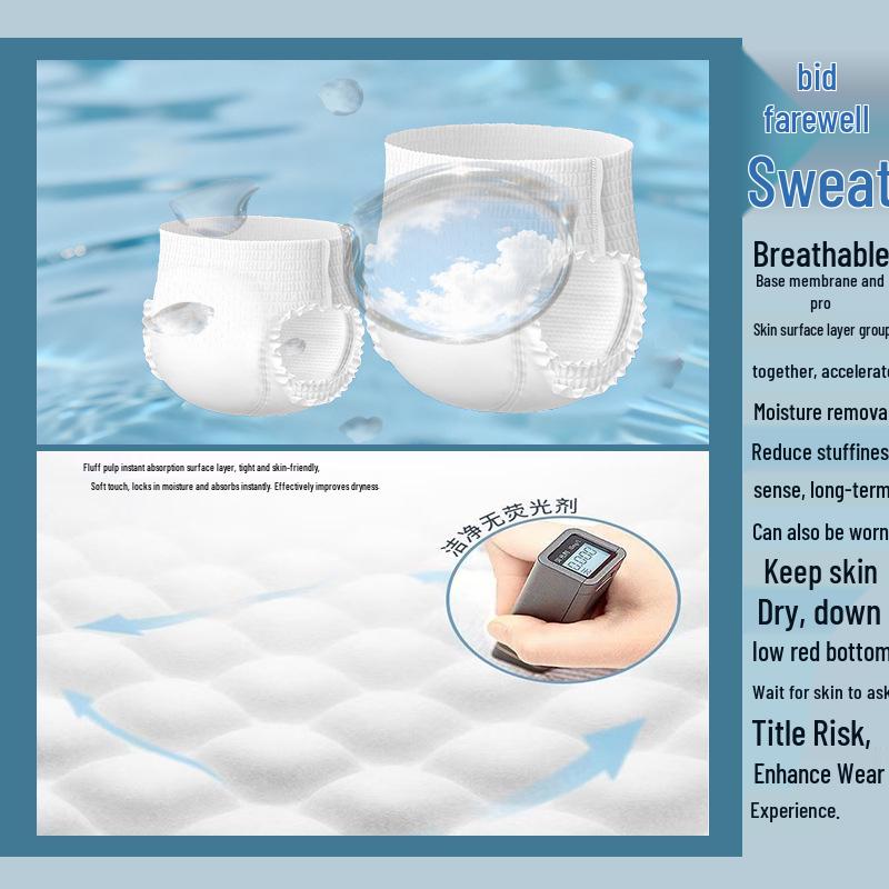 Huiyikang Adult Pull-up Diapers, 80-Pack, High Absorbency Underwear Style for Postpartum & Elderly Use