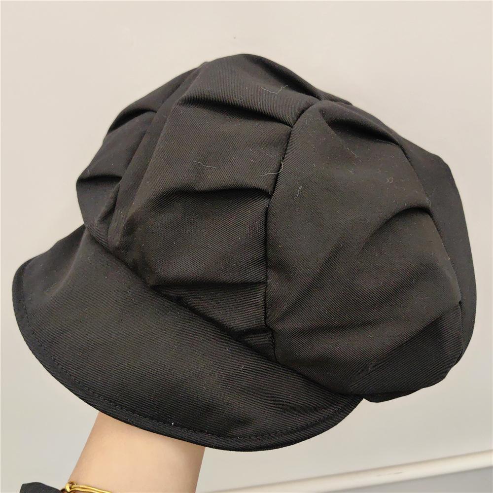 New Japanese Cotton Cloud Hat Casual Fashion Art Painter Hat Newsboy Hat Temperament Personality Short Eave Cap Ins Tide