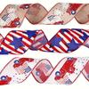 Independence Premium Quality Day Decorative Striped Ribbon For Diy Crafts