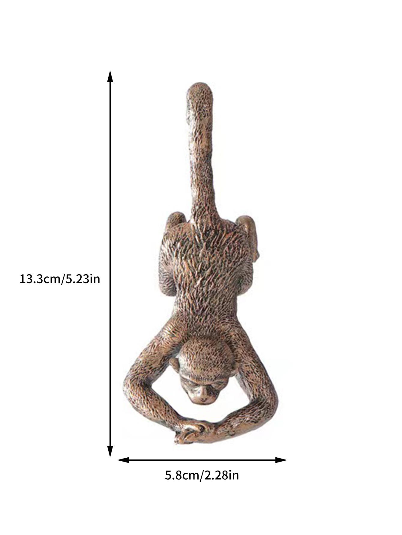 1Pc: Причудливая обезьянка смола очаровательный цветочный горшок креативный подвесной цветочный горшок подходит для украшения дома, балкона, сада