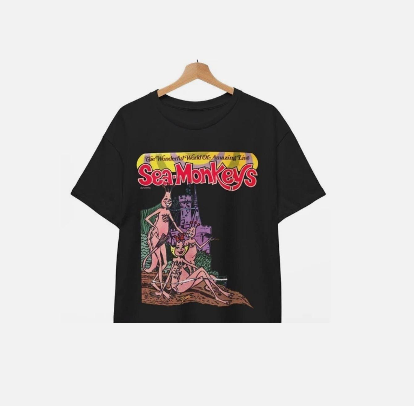 The Amazing live Sea-Monkeys T-Shirt 60s 70s Comic Books Mid Century New Unisex XXXXL