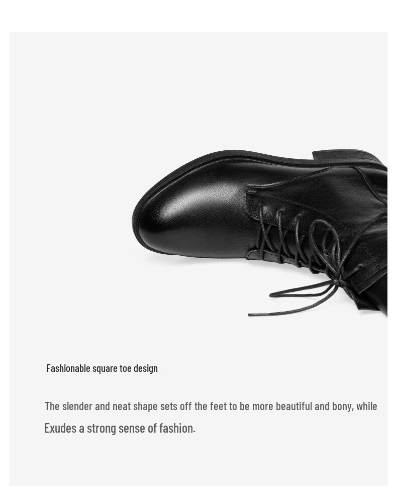 Women's Mid-Calf Tassel Chunky Heel Martin Boots - Low Heel, Plus Velvet, Autumn & Winter, Adult Sizes