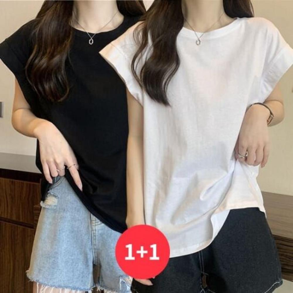 Navava Women Simple Daily Cap Sleeve T shirT nT2627