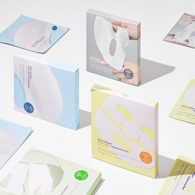 Deep Collagen Mask - 4 Types (37g × 4 Sheets), Moisturizing, Korean Cosmetics, Kbeauty, Sample