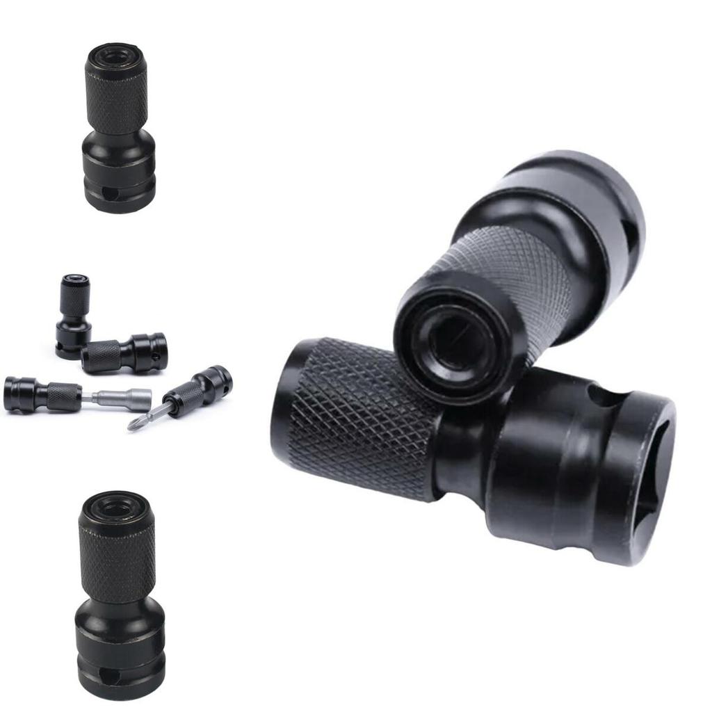 12inch Drive Square To 14 Inch Hex Shank Telescopic Socket Adapter Drill Chuck