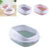 Large High Splash-proof Cat Litter Box With Shatterproof And Semi-enclosed Design