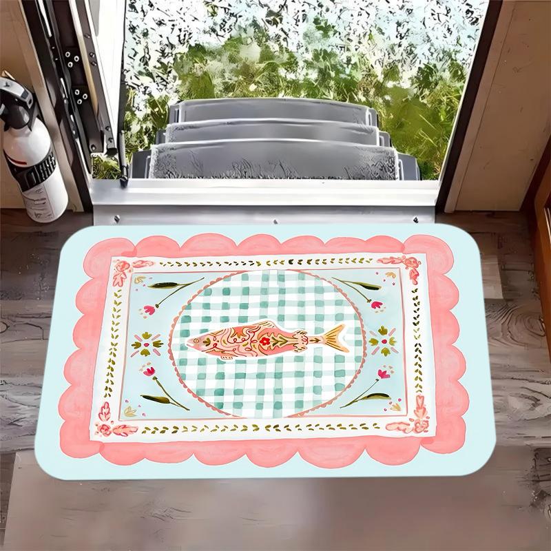 

Cute Cat Pattern Door Mat Cartoon Animal Star Design Carpet Soft Non-Slip Entrance Rug Warm Cozy Home Decor Pet Lovers 40x60cm