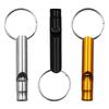 Metal Survival Whistle for Outdoor Aluminum Alloy Keychain Whistle Pendant Decibel Emergency Survival Whistle 1PCS