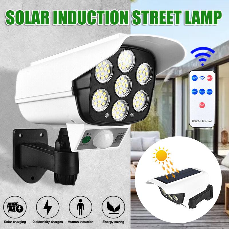 77 LED Solar Security Light PIR Motion Sensor Wall Lamp Garden Home Fake Camera 77 LED Solar Security Light PIR Motion Sensor Wall Lamp Garden Home Fake Camera