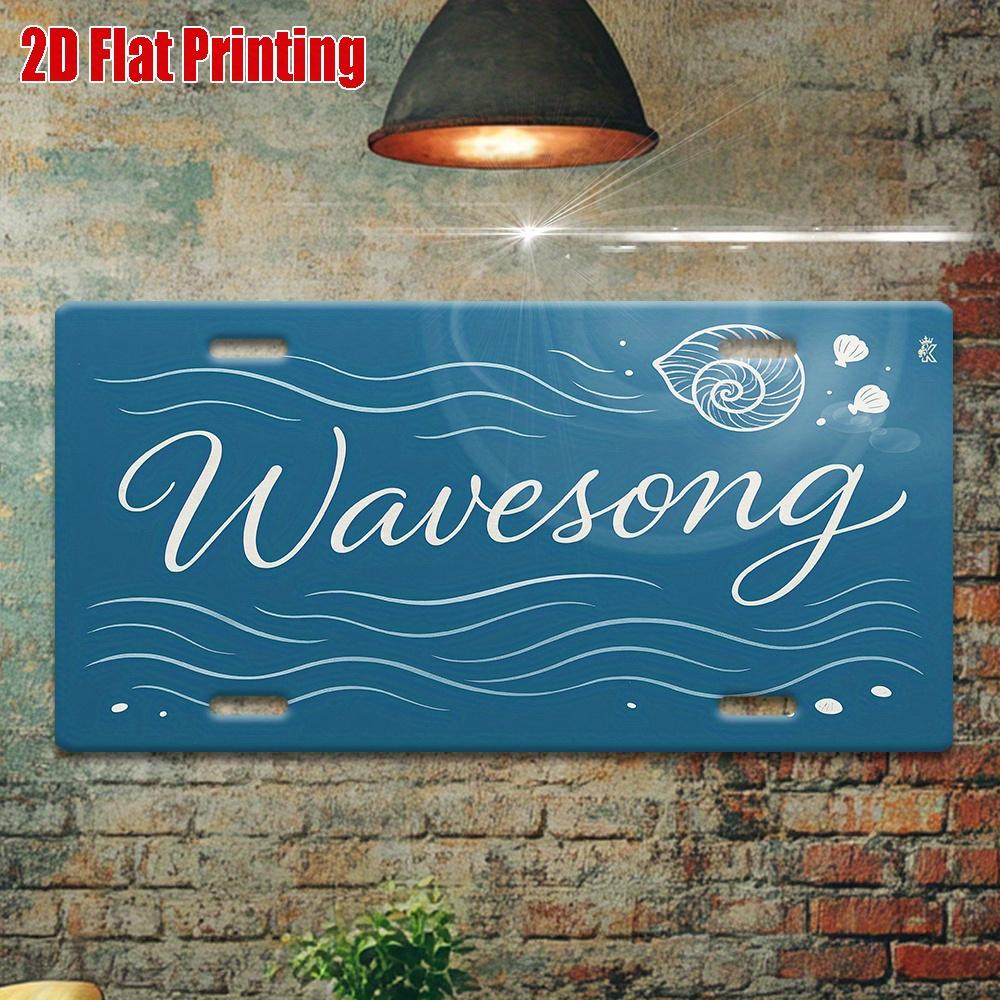 

D Flat pc D Flat ( Inches Cm) Retro Nostalgic Metal Decorative Plaque Suitable for Living Room Dining Ro 15x30cm(5.9x7.8inch)