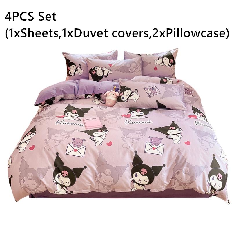 

Cute And Cozy Three-lovely-ou All-cotton Four-piece Bedding Set Style G 4Pcs