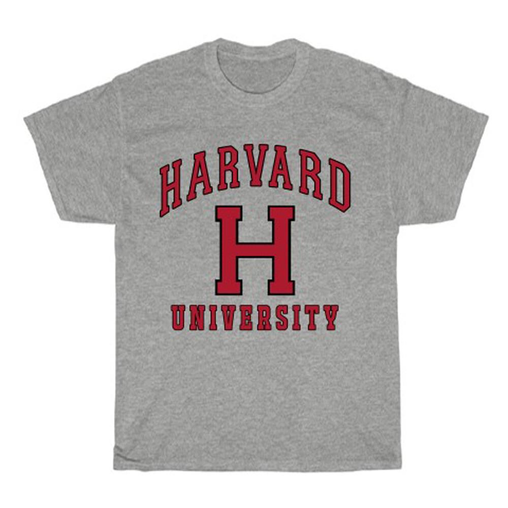 Harvard University Men#039;s Grey Size S to 5XL Unisex T-Shirt XL