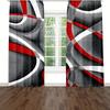 2pcs Abstract Swirl Sheer Curtain   Design Window Treatment   Living Room/Bedroom Decor   Rod Pocket Curtain