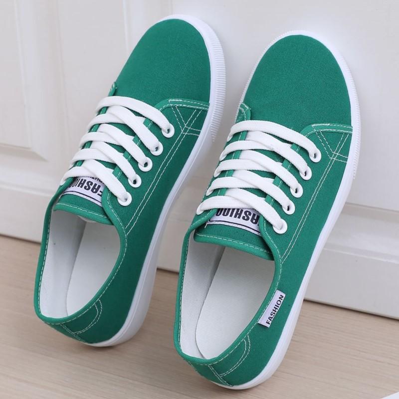 

Модные кроссовки Женская обувь Дизайнерские кроссовки для женщины Большой размер Обувь для ходьбы Высококачественные женские балетки Zapatillas Mujer 36 зелёный