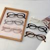 Oval Glasses Women  New Vintage Korean Style Blue Light Blocking Optical Frames Trendy Simple Decorative Eyeglasses