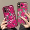 Průhledný měkký TPU zadní kryt pro iPhone 17 Pro Max Air 16 15 Pro Max 14 13 12 Pro Max 11 Kryt na telefon s potiskem kreslených květin