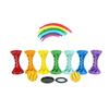 7Pcs/Set 3D Printing Fidget Toy Double Layered Spiral Stress Relief Roller Fingertip Stress Relief