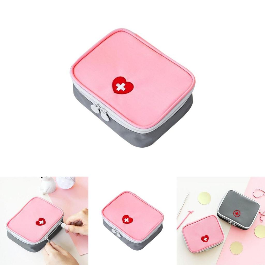 Mini Square Multi Functional Portable Pill Storage Bag For Medications And Cosmetics