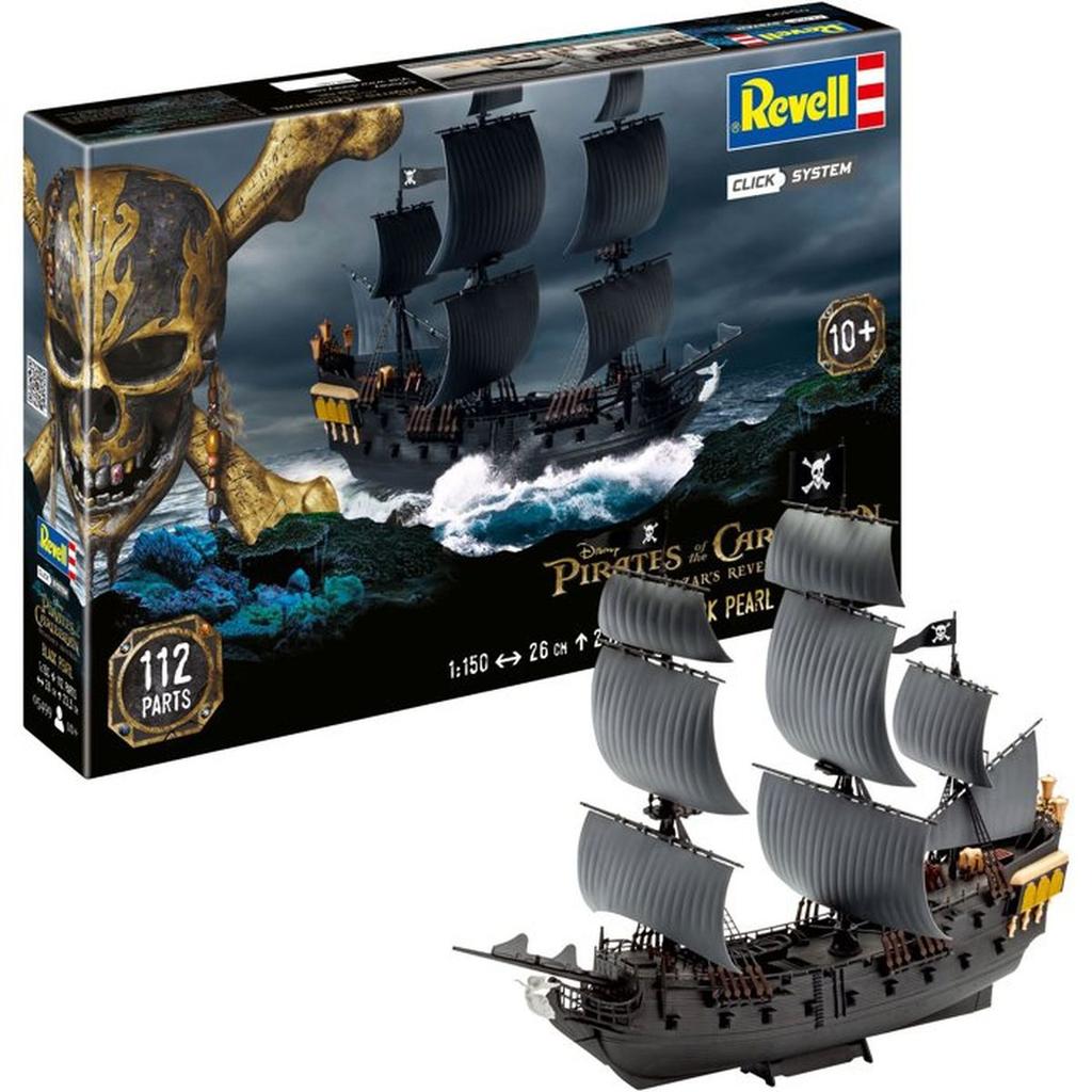 Maquette a construire - REVELL - Click System - Black Pearl Pirates des Caraibes - Sans colle - Pieces pré-peintes