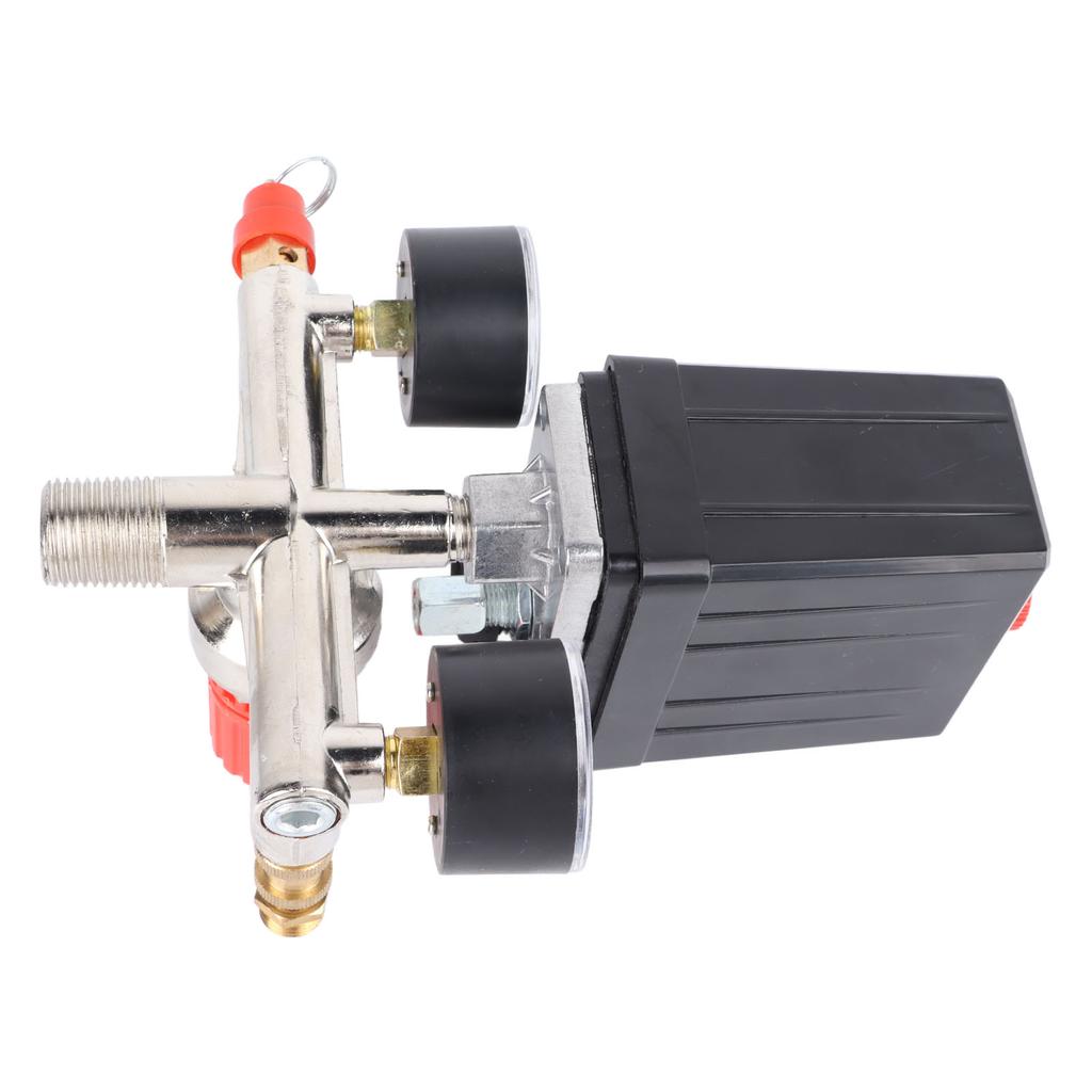 Druckschalter mit Regelventilen 125PSI Doppelabgang Druckventilschalter 220V