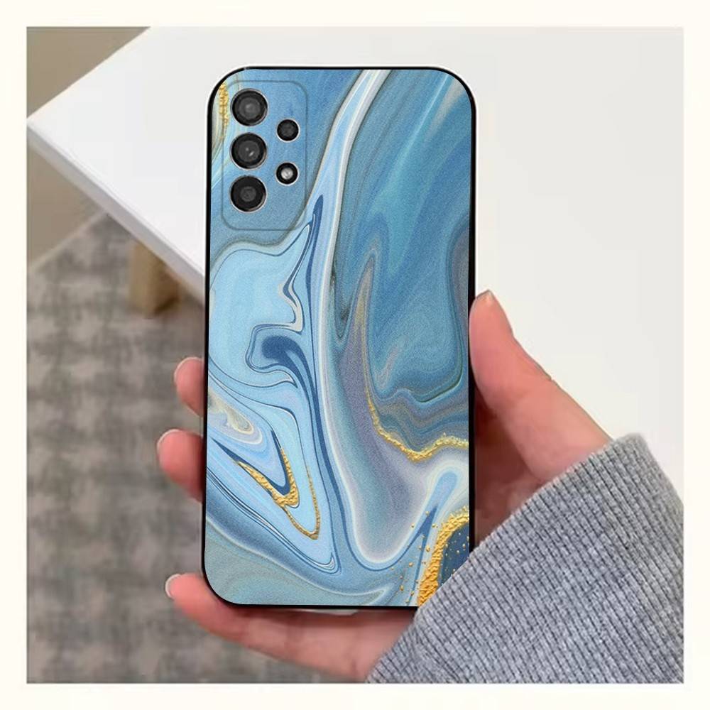 Marble Grain Phone Case For Samsung S9,S10,S20,S10,S21,S25,S24,S23,Ultra,FE,Plus,Lite,Soft Silicone Black Cover