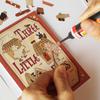 KINOWA "The Three Little Pigs" Wood Collage Original DIY Kit - Fairy Tale (Grimm's Fairy Tale) - Made In Japan