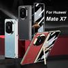 Magnetischer Scharnierhalter Hülle für Huawei Mate X7 Bildschirmschutz Glas Galvanisiert Matt Kabelloses Lade Cover für Huawei Mate X7 Hülle