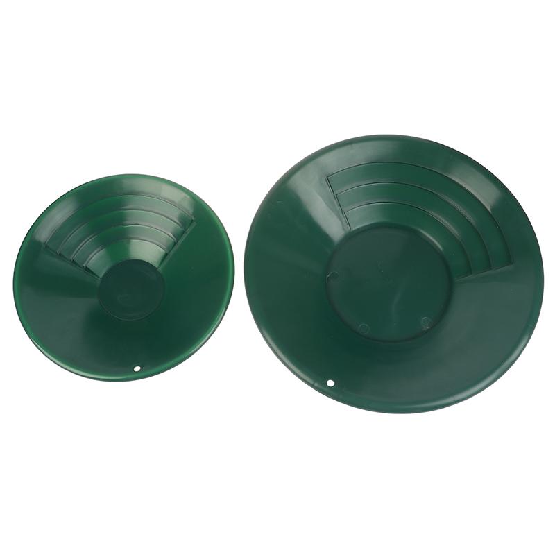 10/14/15 Inch Washing Gold Panning Machine Screen Mining Screen Metal Detection Tools Sieve Gold Pan Green Plastic Bowl
