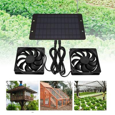12V 10W Solar Exhaust Fan IP65 Waterproof Solar Panel Powered Fan Air Extractor Ventilation Fan for Chicken House RV Greenhouse