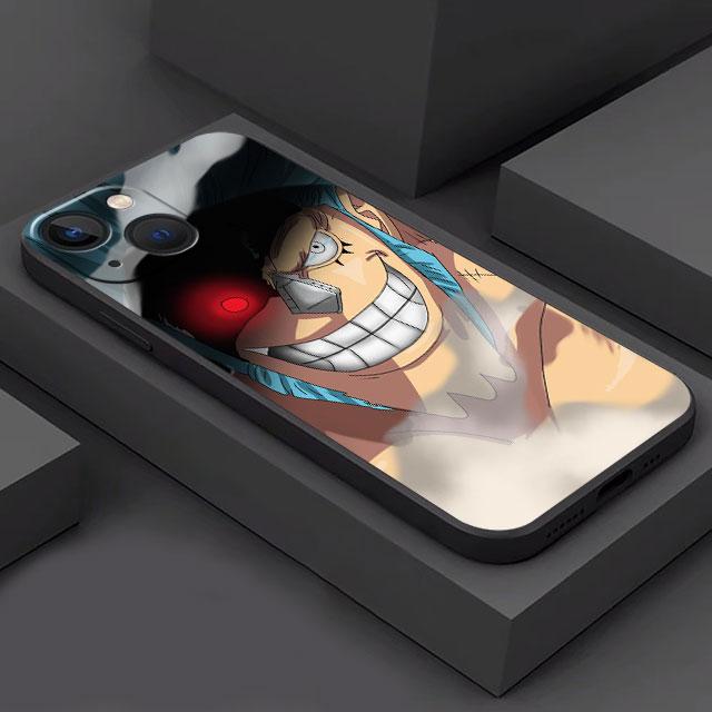 O-ne-1-P-Piece Drawings Phone Case for iPhone 14 Plus 7 12 Mini XR 11 SE 8 6s 13 Pro Max XS X Matte Shockproof Black Soft Cover
