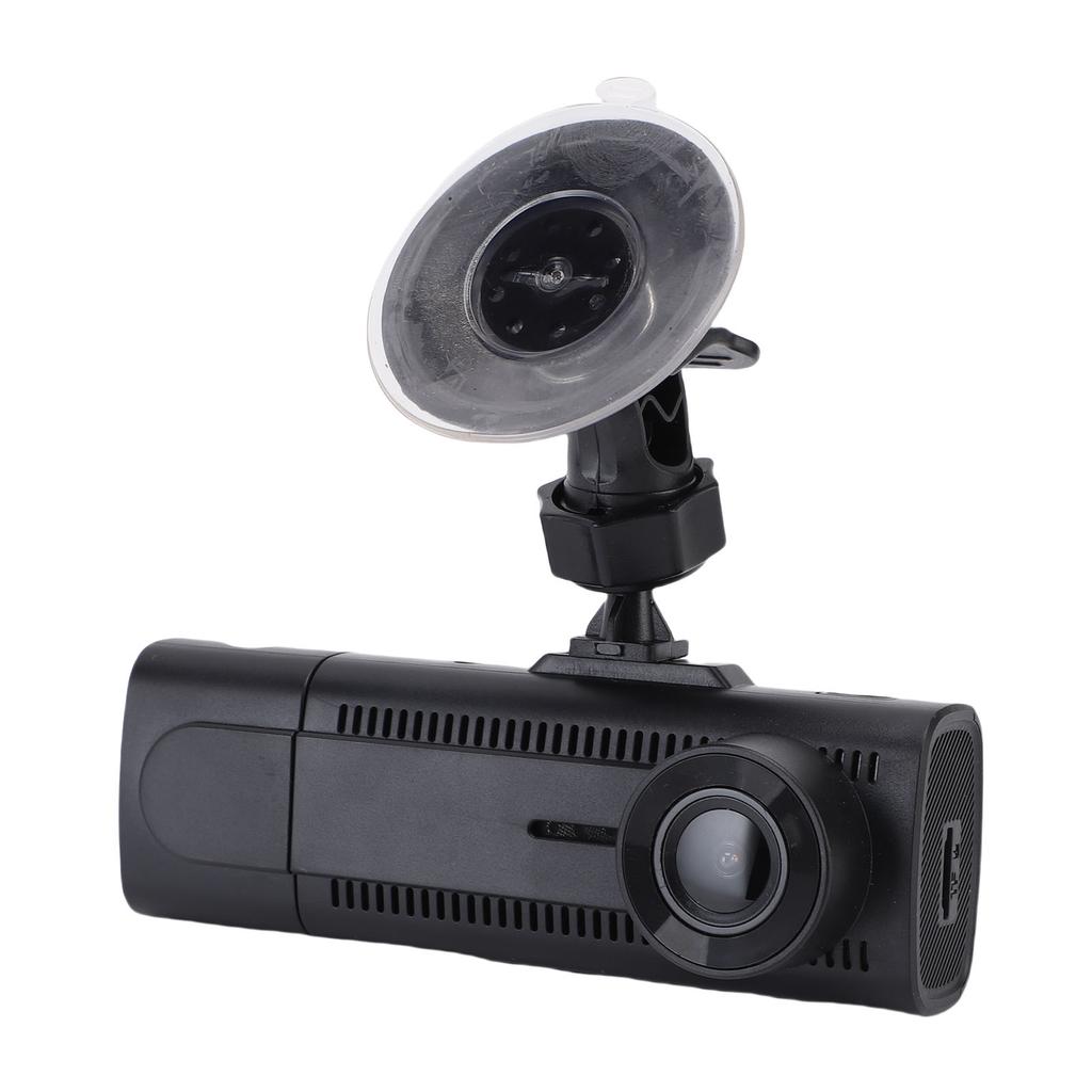 1080P Dash Camera 3 Channel Car Camera DVR Front Rear Inside 170 Degree Wide Angle 2.7 Inch Display 24Hr Parking