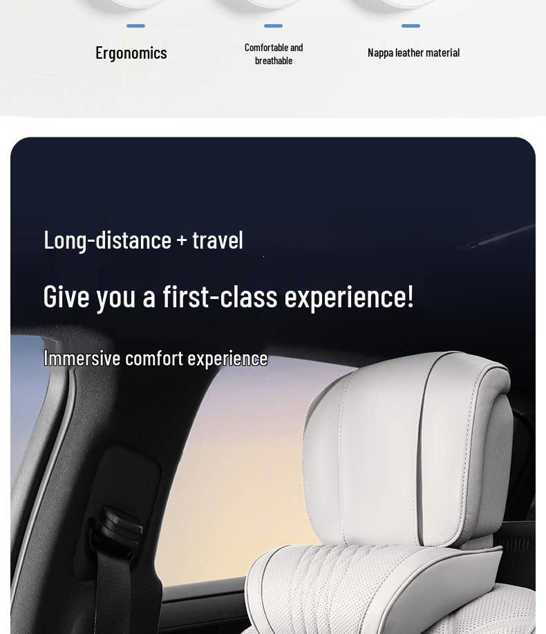 Compatible Neck and Lumbar Support for 26 Nio Models (ES8/ES6/ET5) - Car Headrest Pillow and Backrest Accessories.