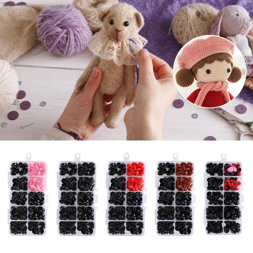 Plastic Eyes Noses with Washers Plush Doll Teddy Bear Stuffed Animals Toy DIY Accessories