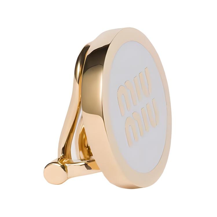 MIU MIU Enamel Earrings Women's Gold 5IO213_2F6T_F0009