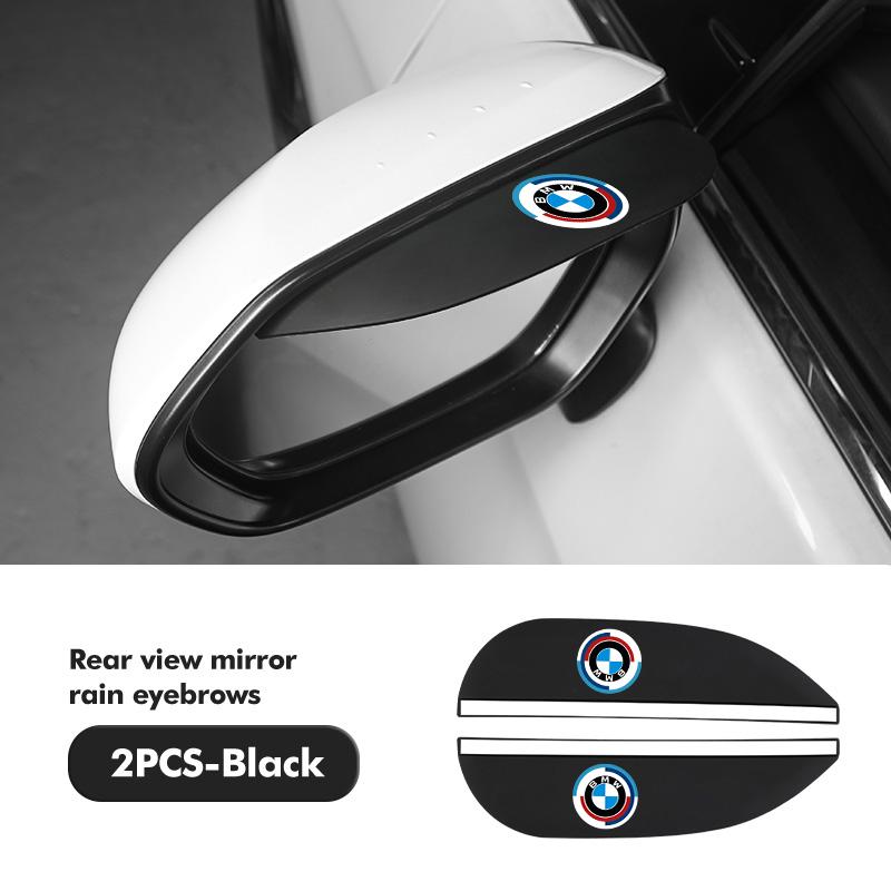 2pcs Carbon Car Rearview Mirror Rain Eyebrow Blocker Sun Visor For BMW X3 X5 M5 M3 E46 E90 E60 F10 E39 F30 E36 G30 E87 E70