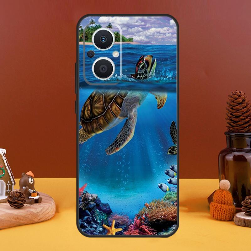 Ocean Sea Turtle Case For OPPO Reno 10 Pro 11 F 4 6 7 8 5 Lite 4Z 5Z 8T OPPO Find X6 Pro X5 X2 X3 Lite Cover