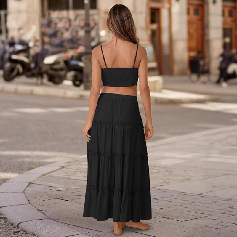 White Skirt New Summer European and American Women's Fashion Casual Daily Cake Skirt