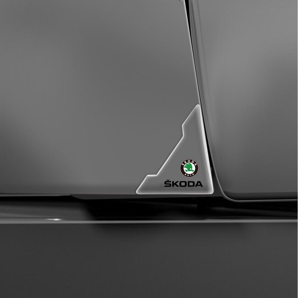 Clear Invisible Door Corner Anti-Collision Protector Sticker 2PCS Self-Adhesive Anti-Scratch Car Styling For Skoda Octavia A5 A7