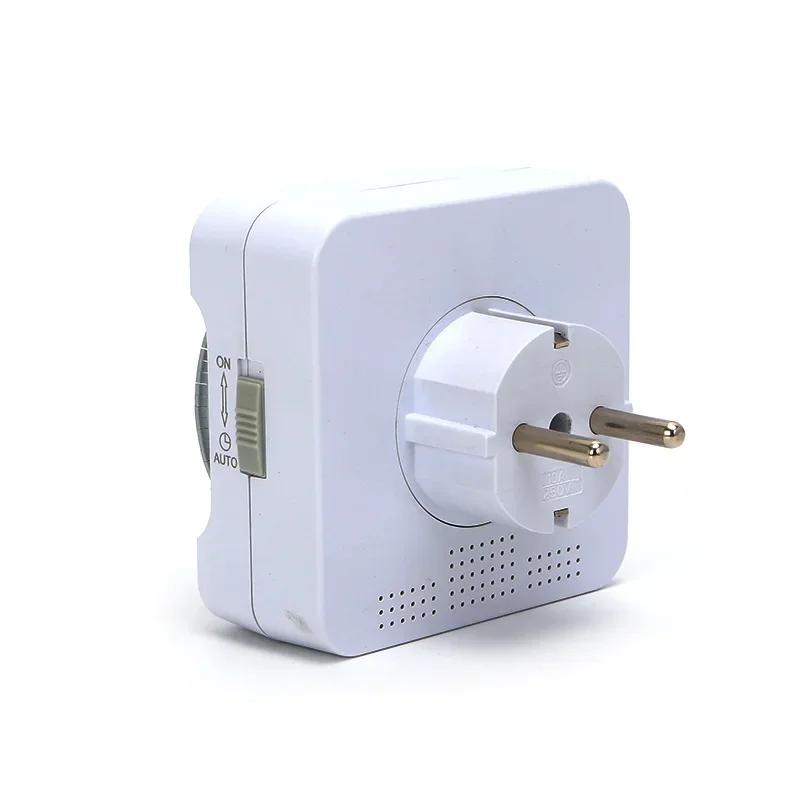 EU Plug 24-Hour Mechanical Timer Switch Smart Countdown Indoor Socket Automatic Power-Off Cycle Timing Switch