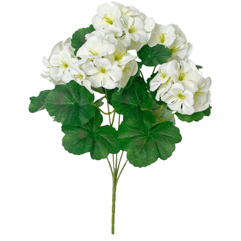 High-Quality Artificial Geranium & Begonia Flowers for Home & Outdoor Decor