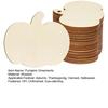 Wooden Pumpkins Ornaments to Paint Unfinished Blank Pumpkin Cutouts for Autumn Thanksgiving Harvest DIY Crafts Halloween Party Supplies