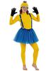 Zestaw Kostiumów Cosplayowych Minionków z Goglami i Szelkami Strój na Imprezę Halloweenową Żółty Jeden Rozmiar