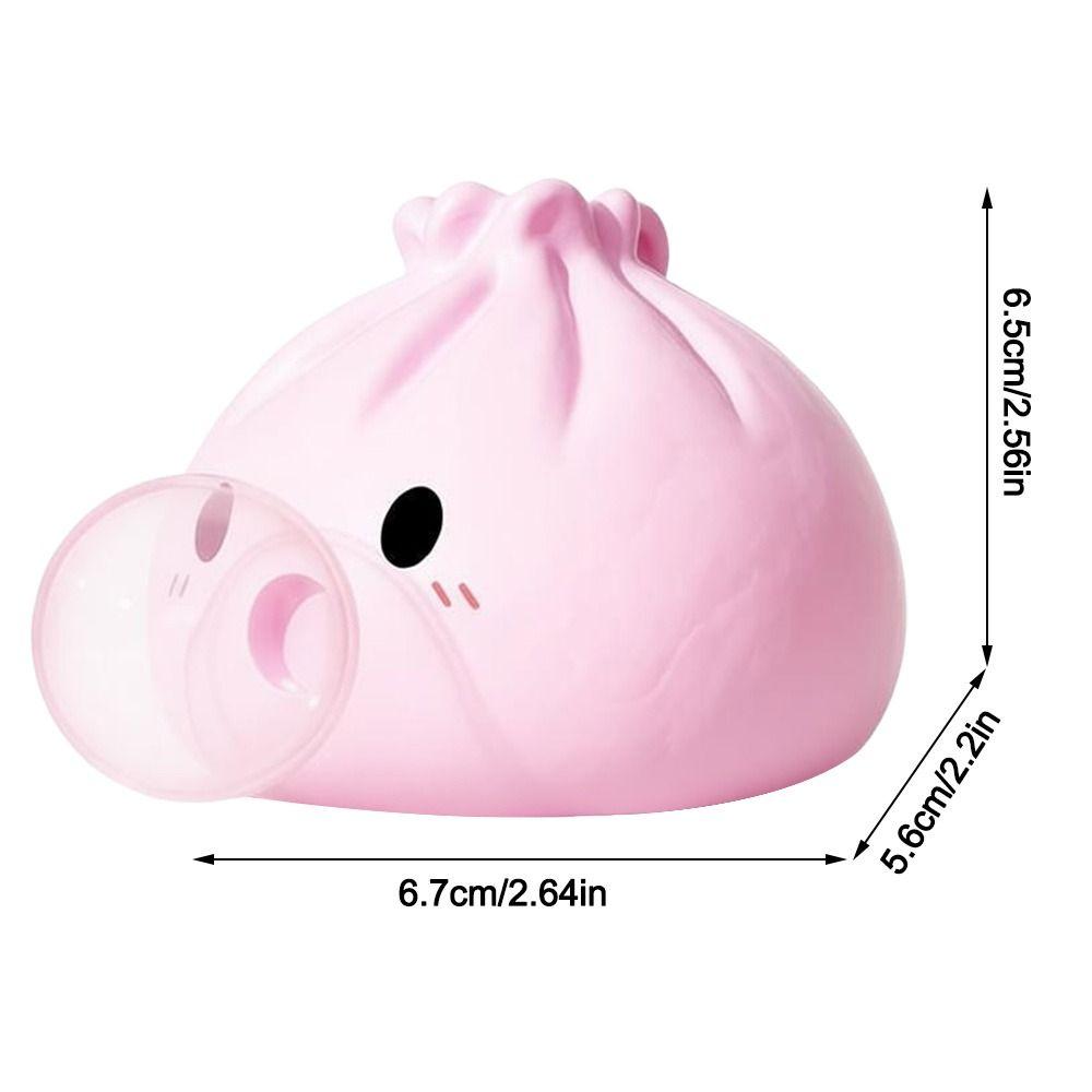 Gift Silicone Bubble Blowing Baozi Cute Cartoon Bubble Blowing Stress Relief Soft Rebound Desktop Ornament Adults
