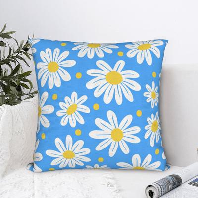 Charming Daisy Floral Pattern Pillowcases Kawaii Pillow Case For Chair Sofa Home Decor Custom Pillow Cover