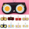 Étui pour lunettes de vue pour femme Fermeture à pression Prévention des rayures Étui de transport en cuir pour lunettes de soleil pour la maison et le voyage