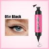 Double Ended Stamp Eyeliner Pen, 2 In 1 Waterproof Smudgeproof Liquid Eye Liner Pencil, Long Lasting Quick Drying Eye Makeup Tools for Beginners