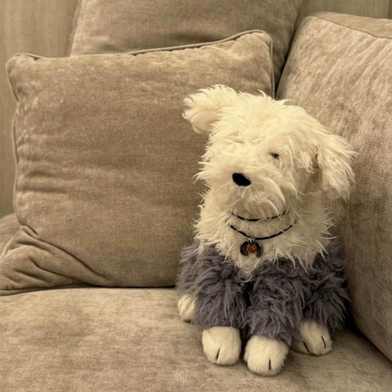20cm Stofftier Hund Plüschtier Schönes Schäferhund-Plüschtier Exquisites Niedliches Dekorationsstück Geschenk für Kinder Jungen Mädchen Sammlung