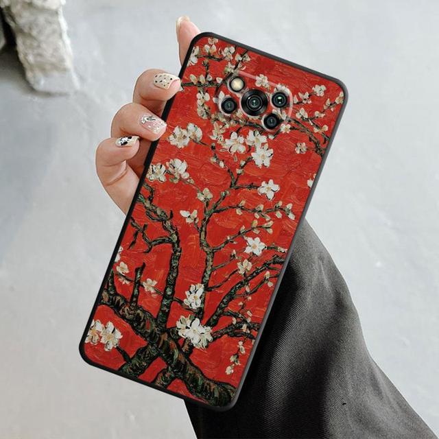 Van Gogh Art Retro Plum Blossom Case For Xiaomi Poco X3 Nfc X4pro M3 C40 For Mi 12 11 10 10t 8 Note10 Lite 11ultra 11t Pro F1