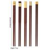 5 Pairs Chinese Chopsticks Reusable Japanese Sushi Chopsticks Household High Grade Healthy Red Wood Chopsticks Set
