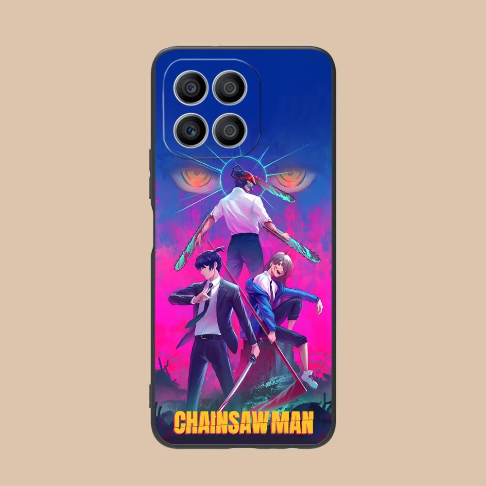 Kettensägenmann Handyhülle für Honor 90 80 70 60 50 30 20 10 9 8 7 Pro S SE Lite 5G Farbdruckhülle Luxushülle
